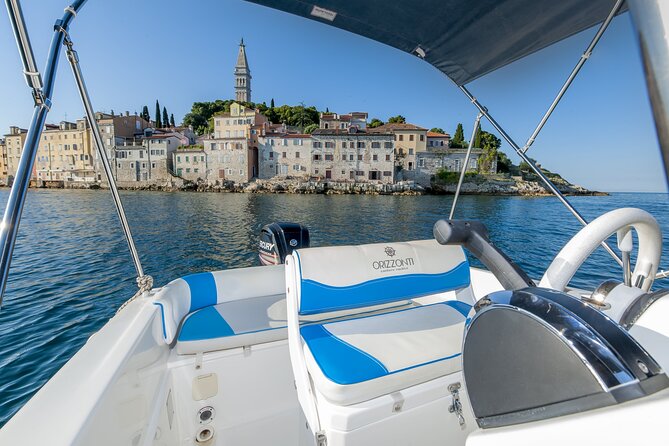 Private Speedboat Tour to Rovinj Islands and South Coves - Cruising Past the Rovinj Lighthouse and Snorkeling at Islands