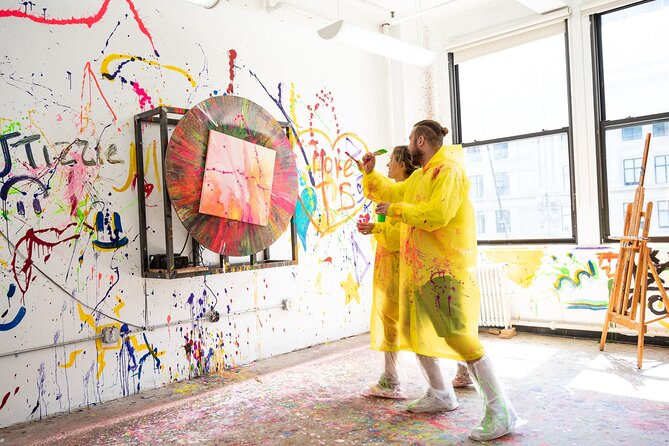 Private Spin Art Experience in Houston - What the Spin Art Equipment Looks Like