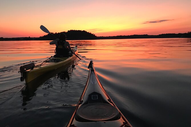 PRIVATE Sunset Kayaking in Stockholm Archipelago Nature Reserve - Exploring the Baltic Sea and Small Islands