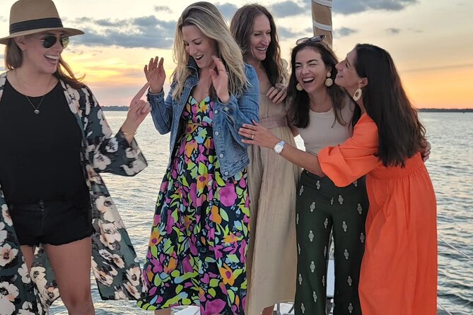 Private Sunset Sail BYOB Dolphin/History Tours on 43ft Mystique - The Charm of Mystique: Charleston’s 43ft Private Yacht