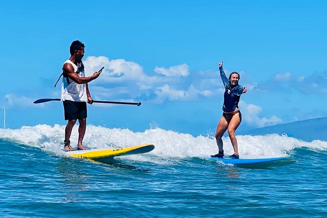 Private Surf Lesson Lahaina Beach Breakwall with Board included - Including Free Surfboard Rental for Convenience and Value