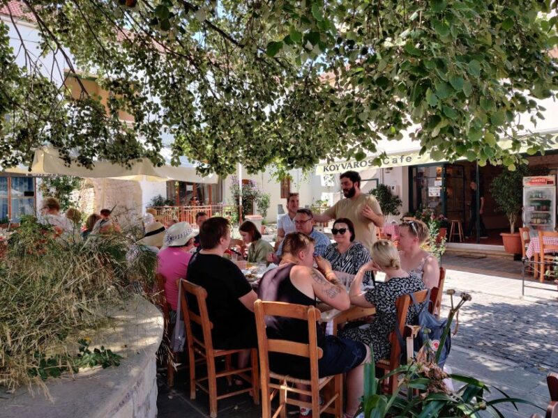 Private tasting of 6 cretan wines in Fres village - The Food Pairings: Local Cheese, Rusk, and Olives