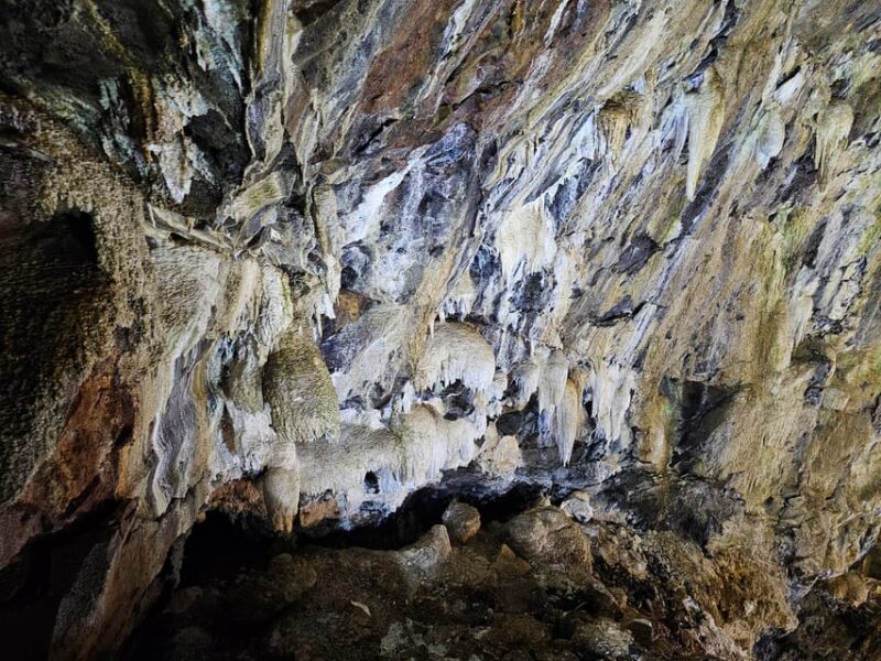 Private Terceira Island Caves: Lava Route - entrances & wine - Descending into Algar do Carvão (Currently Closed)
