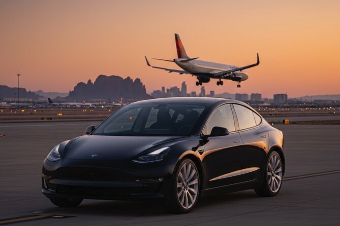 Private Tesla Transfer from PHX Airport to Phoenix Area Hotels - Meeting Points and Pickup Location Details
