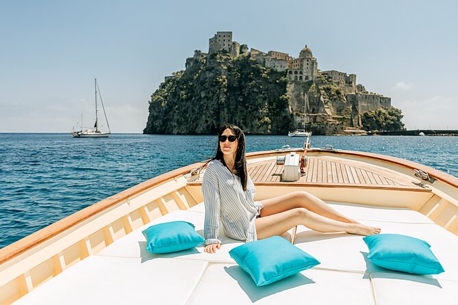 Private tour of the island of Ischia with Gozzo Aprea 35ft - The Magnificent Aragonese Castle on a Tidal Islet
