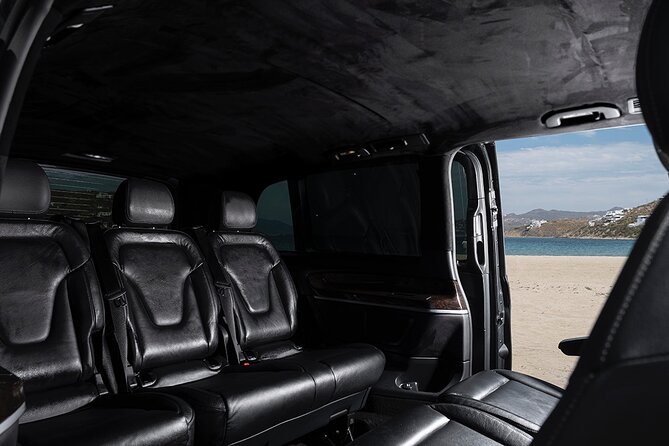 Private Transfer for all around Mykonos,from port,airport to every location - The Mercedes V-Class Minivan: Comfort and Style on the Road