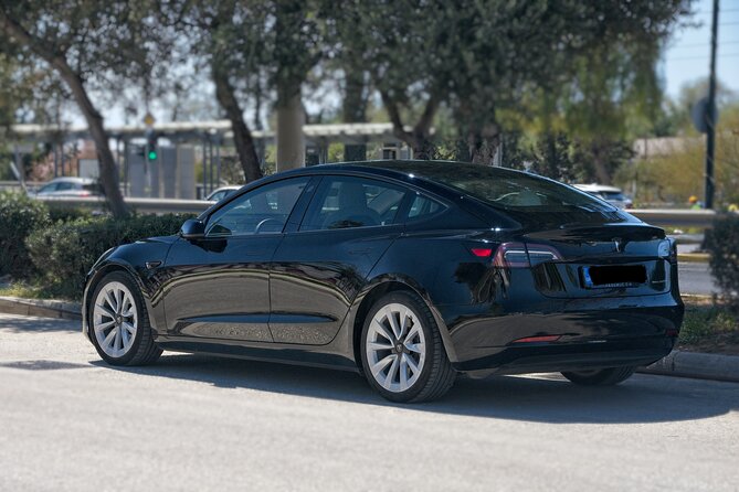 Private Transfer from Athens City to Athens Airport with Tesla - Key Points