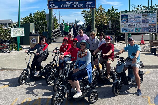Private Trike and Moped Tour of Downtown Naples Florida - Scenic Cruise Past Waterfront Estates and Canals