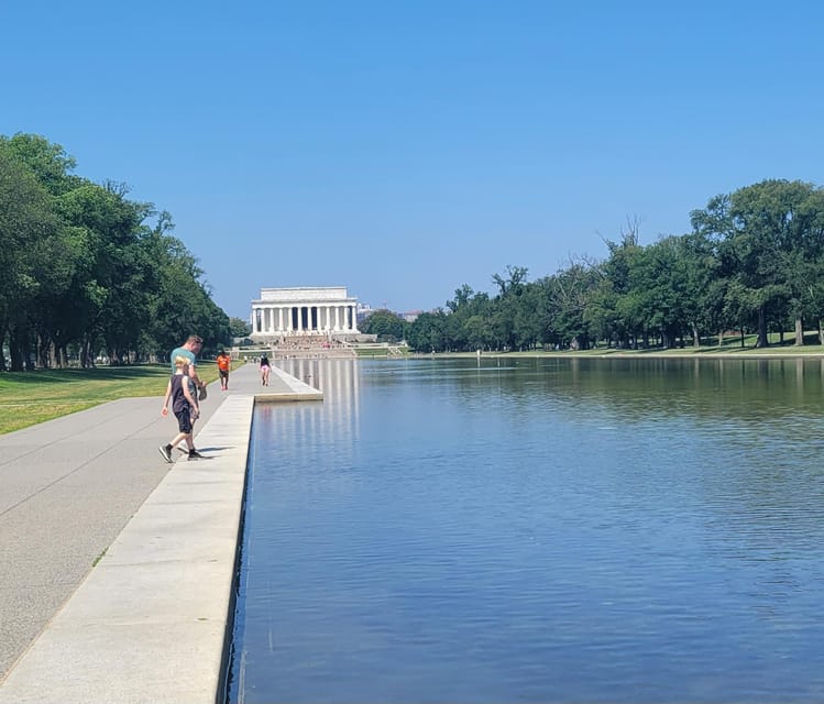 Private Washington DC Grand Tour with Changing of the Guard. - Monuments Overlooking the Reflecting Pool and GW Obelisk