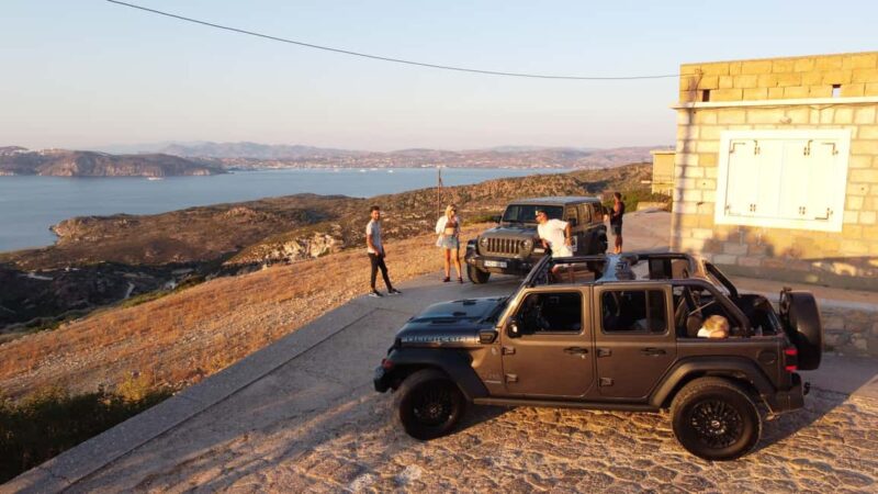 Private West Milos Jeep Adventure: Hidden Beaches & Sunset - Return to Your Hotel After an Unforgettable Sunset
