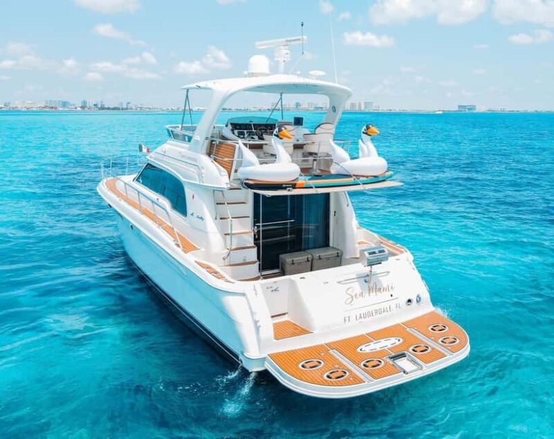 Private yacht ride in Cancun - Scenic Routes and Waterways Explored During the Tour