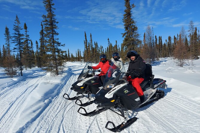 Private Yellowknife Snowmobiling Ice Cave Adventure Combo - Exploring the Yellowknife Ice Cave on a Snowmobile and Snowshoeing Tour