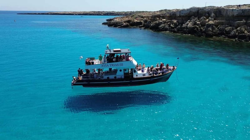 Protaras: Luxury Blue Lagoon Cruise / 3H, 2 Swim Stops - Key Points
