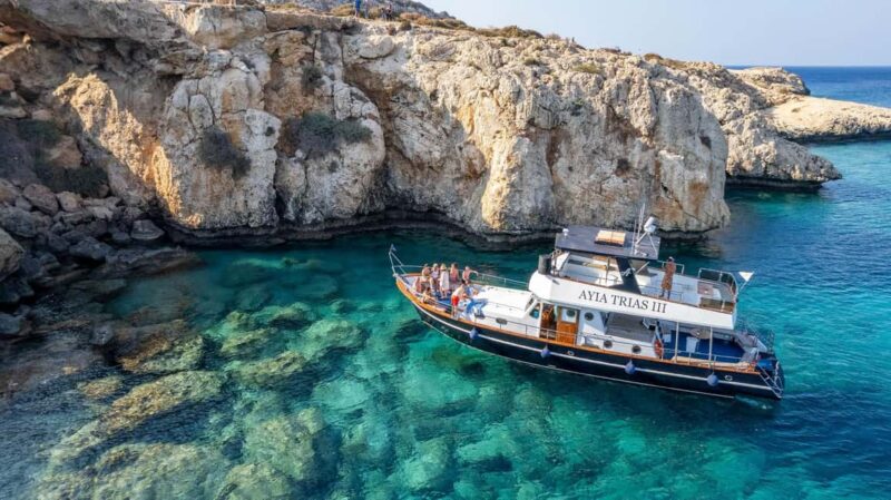 Protaras: Luxury Blue Lagoon Cruise / 4H, Food, 3 Swim Stops - Pacing and Itinerary of the 4-Hour Tour