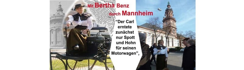 Public tour With Bertha Benz through the city of inventors Costume tour - Discover Mannheim’s Inventions and History with Bertha Benz in Costume