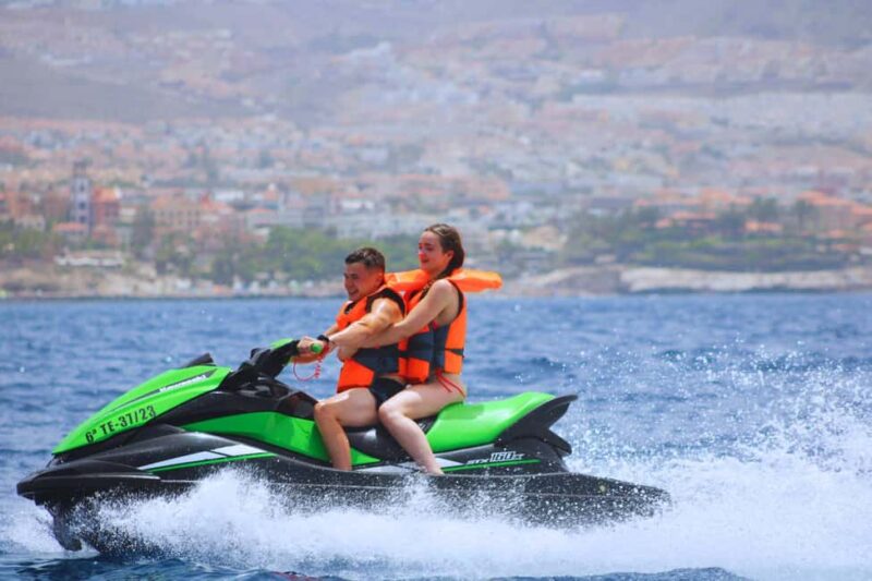 Puerto Colón: Yamaha Jet Ski Tour Along Tenerife's Coast - The Support and Guide Experience