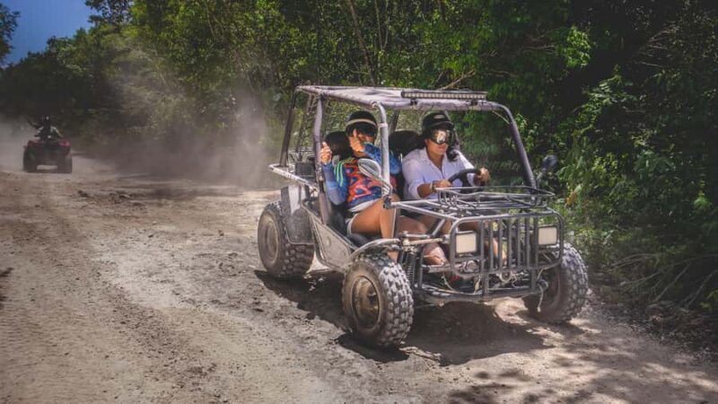 Puerto Morelos: Double adventure in buggy and ATV with zip lines and two cenotes - Exploring the Off-Road Jungle Trails with Buggies and ATVs