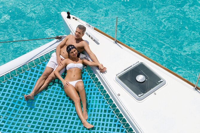 Puerto Morelos Secret Sandbar Catamaran Sail - Enjoying the Light Lunch and Unlimited Drinks