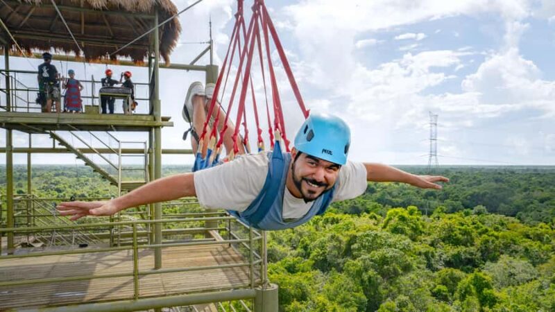 Puerto Morelos: Selvatica Park All-Inclusive Adventure Pass - Relaxing in the Cenote and Spring Swim