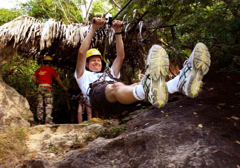 Puerto Vallarta: Canopy El Eden - Swimming in the Waterfall Pool at El Eden Ecopark