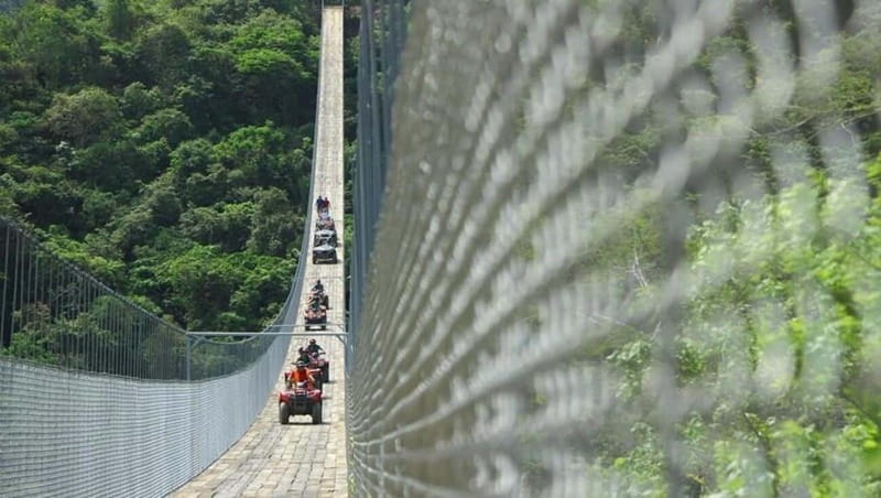 Puerto Vallarta: Jorullo Bridge ATV + ZipLine + Mules - Cross Mexico’s Longest Suspension Bridge, the Jorullo Bridge