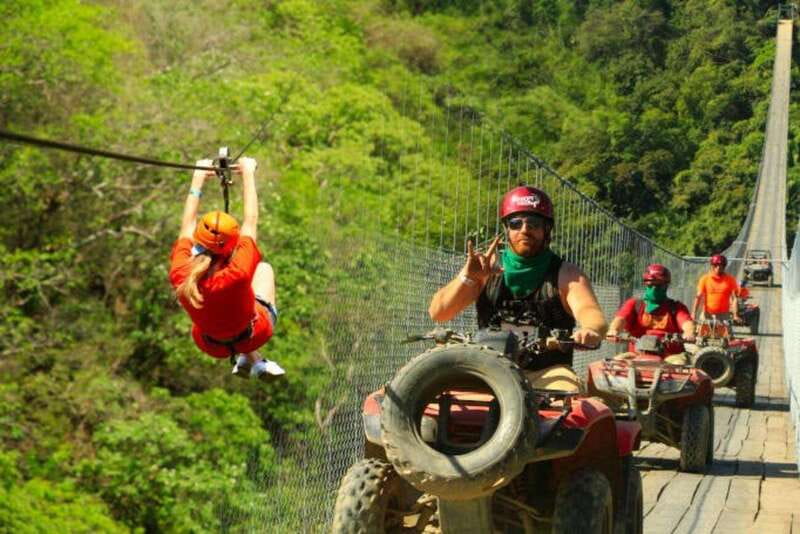 Puerto Vallarta: Jorullo Bridge ATV + ZipLine + Mules - Enjoy a Relaxing Mule Ride Through Scenic Landscapes