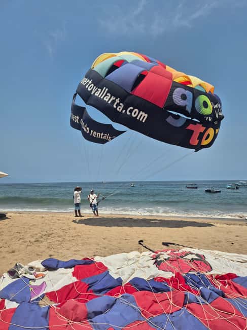 Puerto Vallarta: Private Parasailing Experience - The Beach Landing and Return to Ground