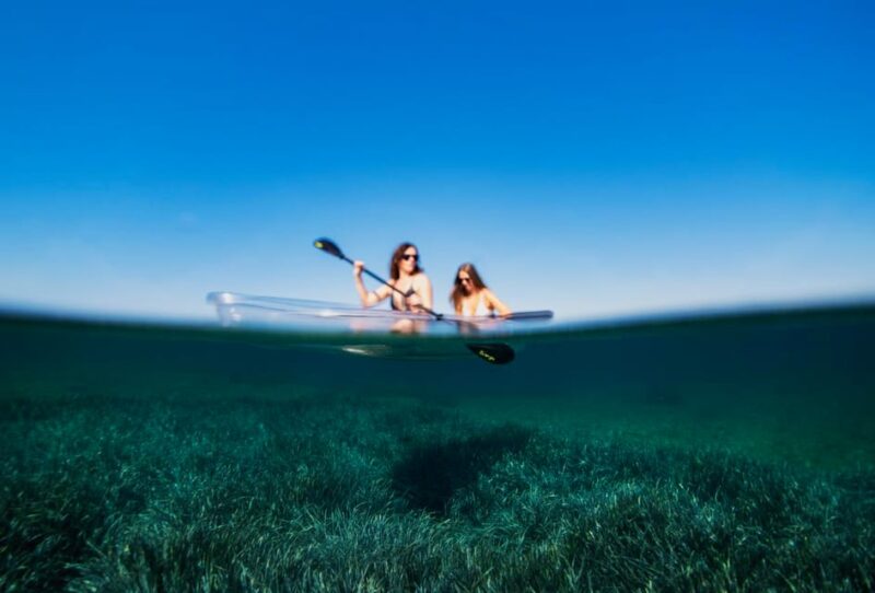 Pula: Clear Kayak Tour to Canyon, Island Cliffs & small Cave - Possible Paddle to Fratarski Island and the Sea Cave