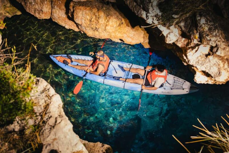 Pula: Glow Kayak Night Tour - Cave and Underwater World - From Fratarski Otok to the Return Voyage