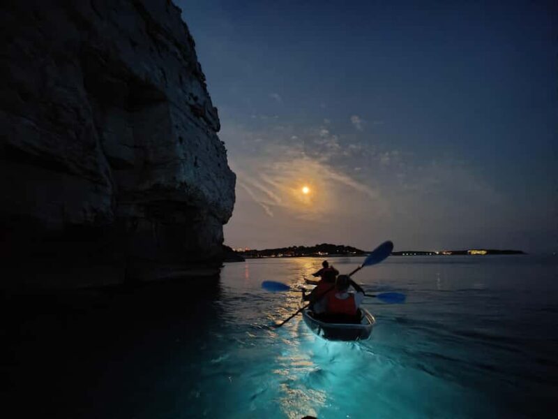 Pula: Istria Cave LED Illuminated Kayak Tour by Night - Visiting the Quartz Cave at Night