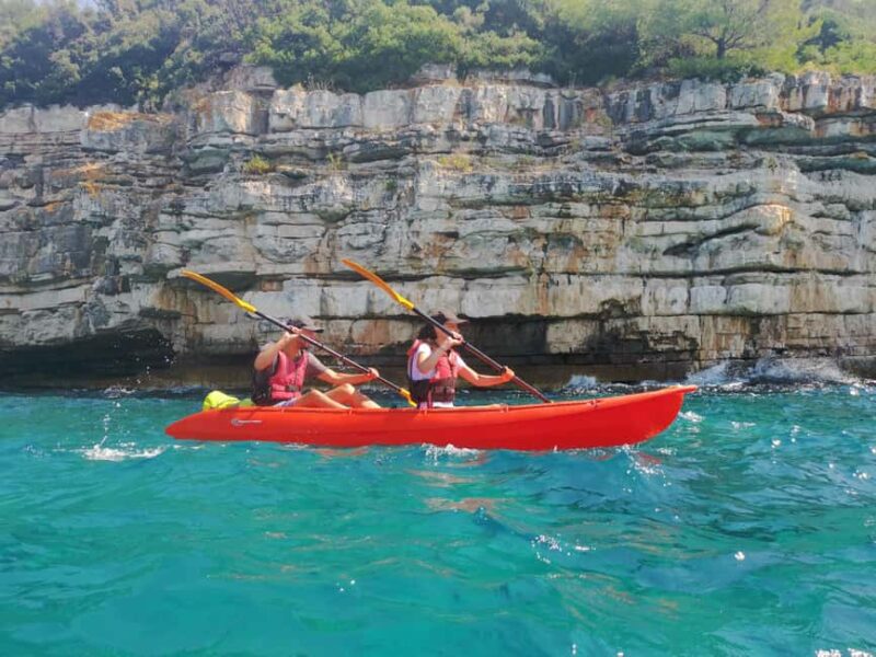 Pula: Sea Adventure  Boat, Kayak, Snorkeling & Cliff Jumps - Stop at a Hidden Beach for Relaxing and Snorkeling