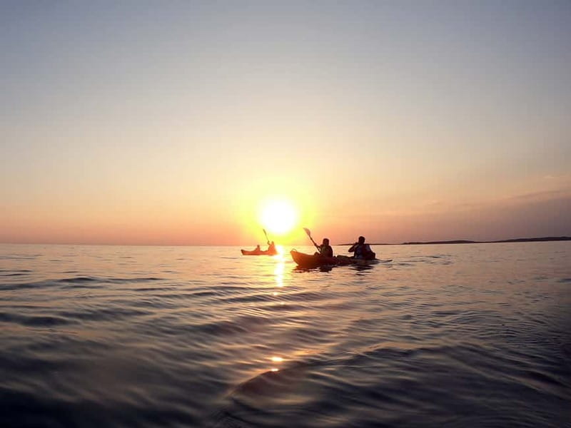 Pula: Sunset Adventure Boat, Kayak, Snorkeling & Sunset - Kayaking Along the Muzil Peninsula’s Scenic Coastline