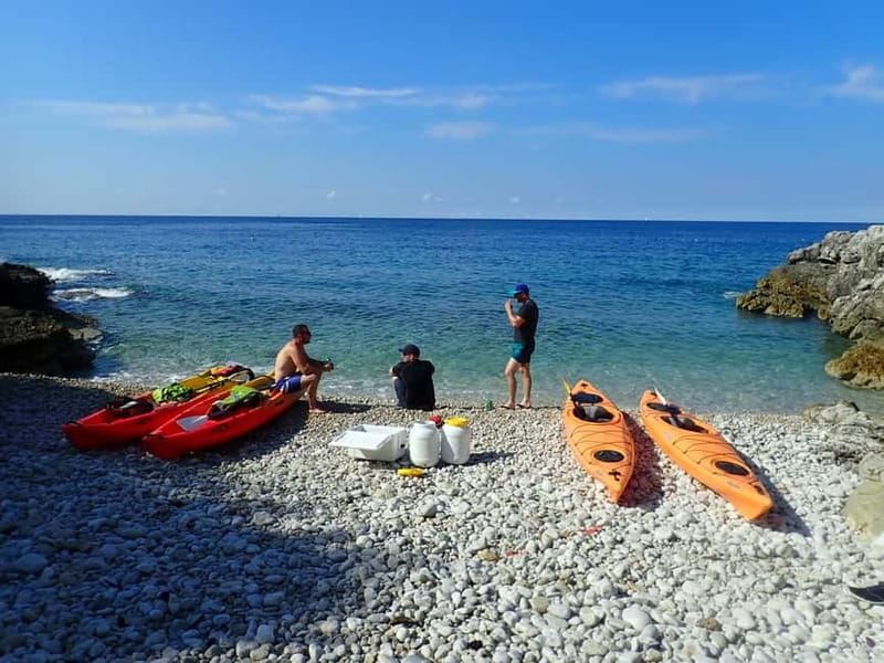 Pula: Sunset Adventure Boat, Kayak, Snorkeling & Sunset - Watching the Sunset from a Secret Beach