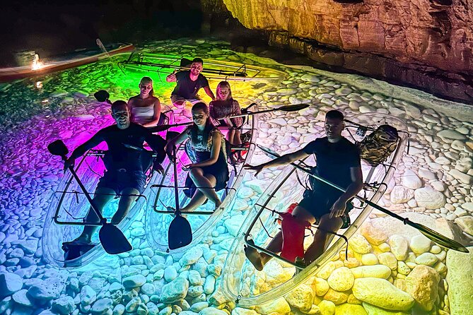 Pula: Sunset/Night-time Illuminated Transparent Kayak Tour - Key Points