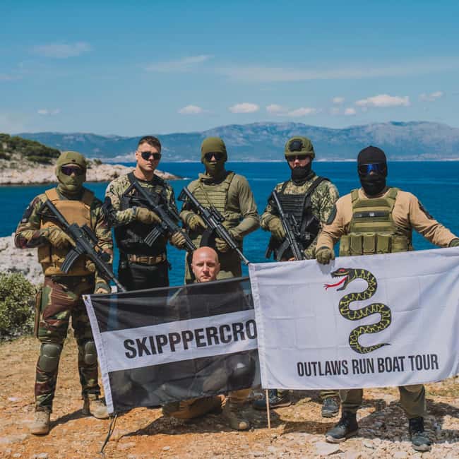 Pula: "The Outlaws Run" Laser Tag, Island Hopping, & Prizes - Pula: The Starting Line at Marina Polesana