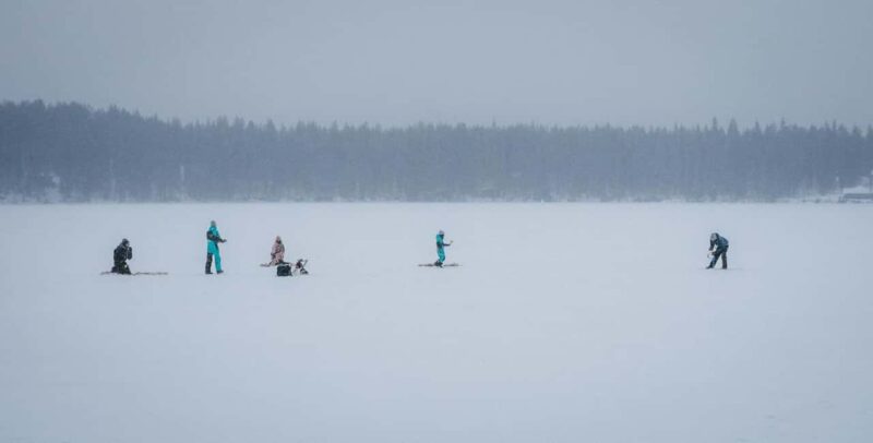 Pyhä: Ice Fishing Experience at Frozen Lake - The Starting Point: Lucky Ranch Saloon