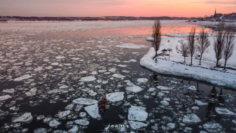 Quebec City: Sunset Ice Canoe Experience with Sauna - Key Points