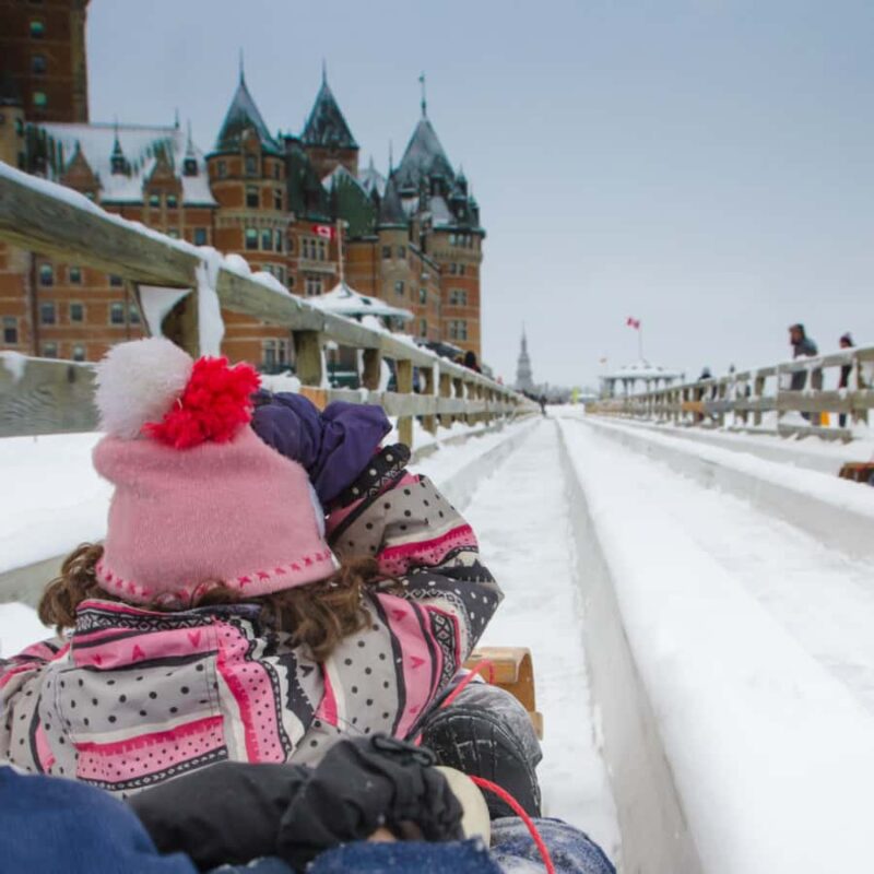 Quebec City: Winter Magic Tour - Thrilling Slide Down Dufferin Terrace