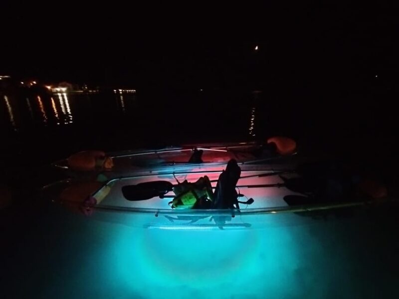 Rab: Night adventures illuminated transparent kayaks - Practical Details and Accessibility