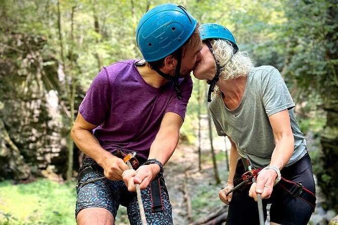 Radical Rappelling in Stanhope NJ - The Guide and Instruction Approach