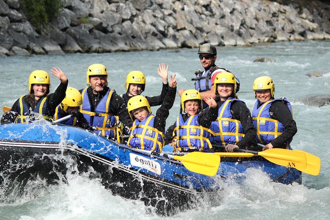 RAFTING LA PLAGNE - Descent of the Isère (1 hour on the water) - The Starting Point at An Rafting Savoieles Iles de Macot