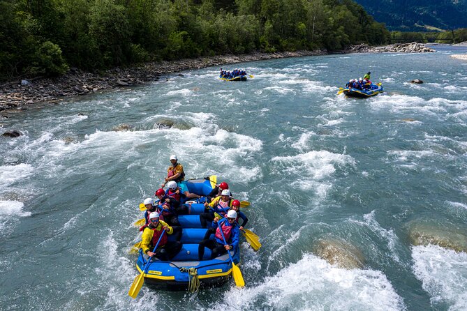 Rafting Vorderrhein in Graubünden - Starting Point at Ilanz Train Station