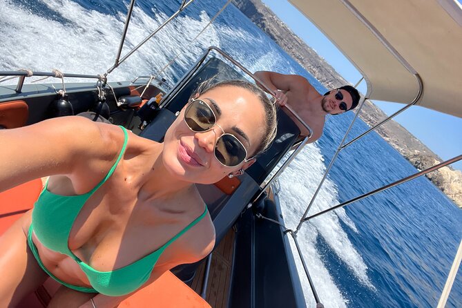 Ranieri Soverato Boat Rental in Santorini -License free- Be a Captain for a day - Special Occasions and Group Events at Sea