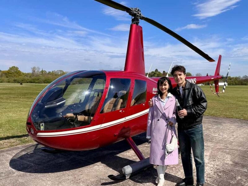 Redhill: 1-Hr Thames & Medway Estuary Helicopter Tour for 3 - Flying Along the M25 and Over Sevenoaks