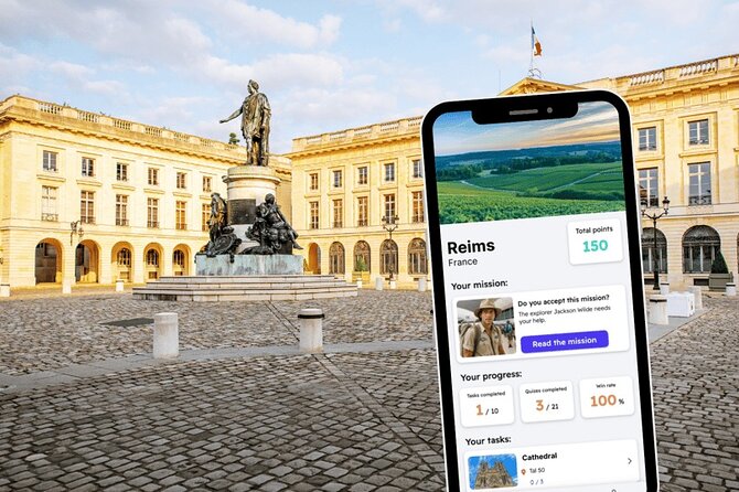 Reims Exploration Game and City Tour on your Phone - Key Points
