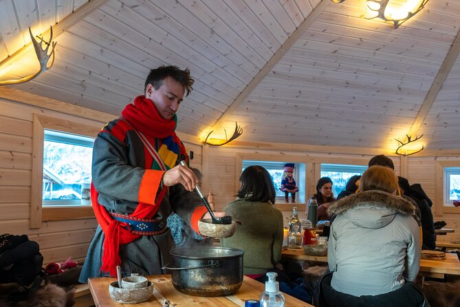Reindeer feeding & Saami Culture with chance for Northern Lights - Local Cuisine and Hot Meals