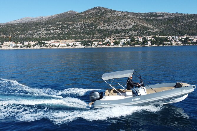 Rent a Rib - without skipper - Navigating Outside Dubrovnik’s City Walls