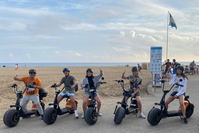 Rent an E-Scooter Chopper 2 seater : Playa del Ingles,Maspalomas and Meloneras - Discovering the Botanical Garden and Archaeological Sites