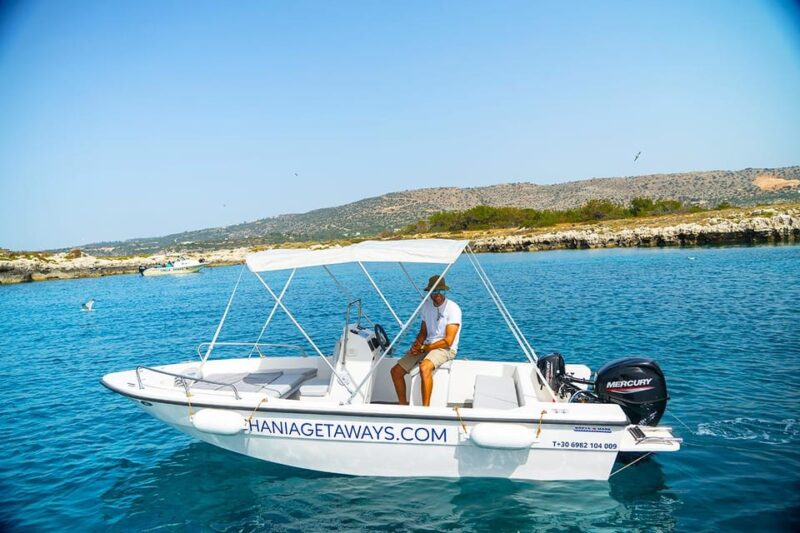 Rent Boat from Marathi Without Skipper 30hp (half day trip) - Starting Point at Marathi Chania