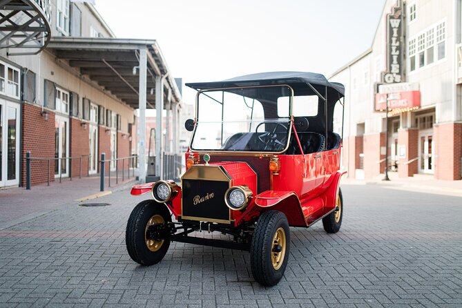 Replica 1908 Model-T Electric Golf Cart Rental - Scenic Stops: Pleasure Pier, Historic District, and Sea Sculptures